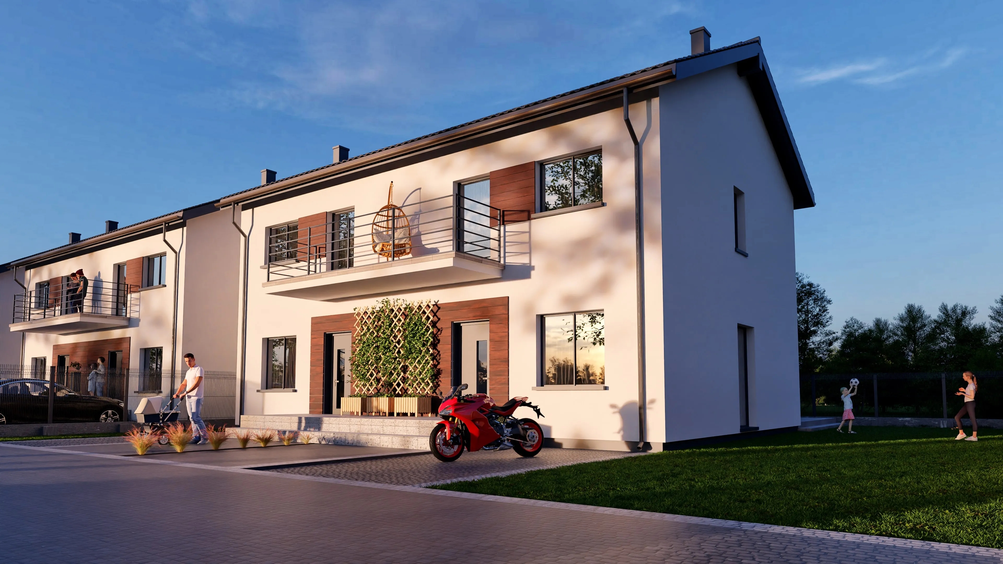 Wizualizacja budynku niska