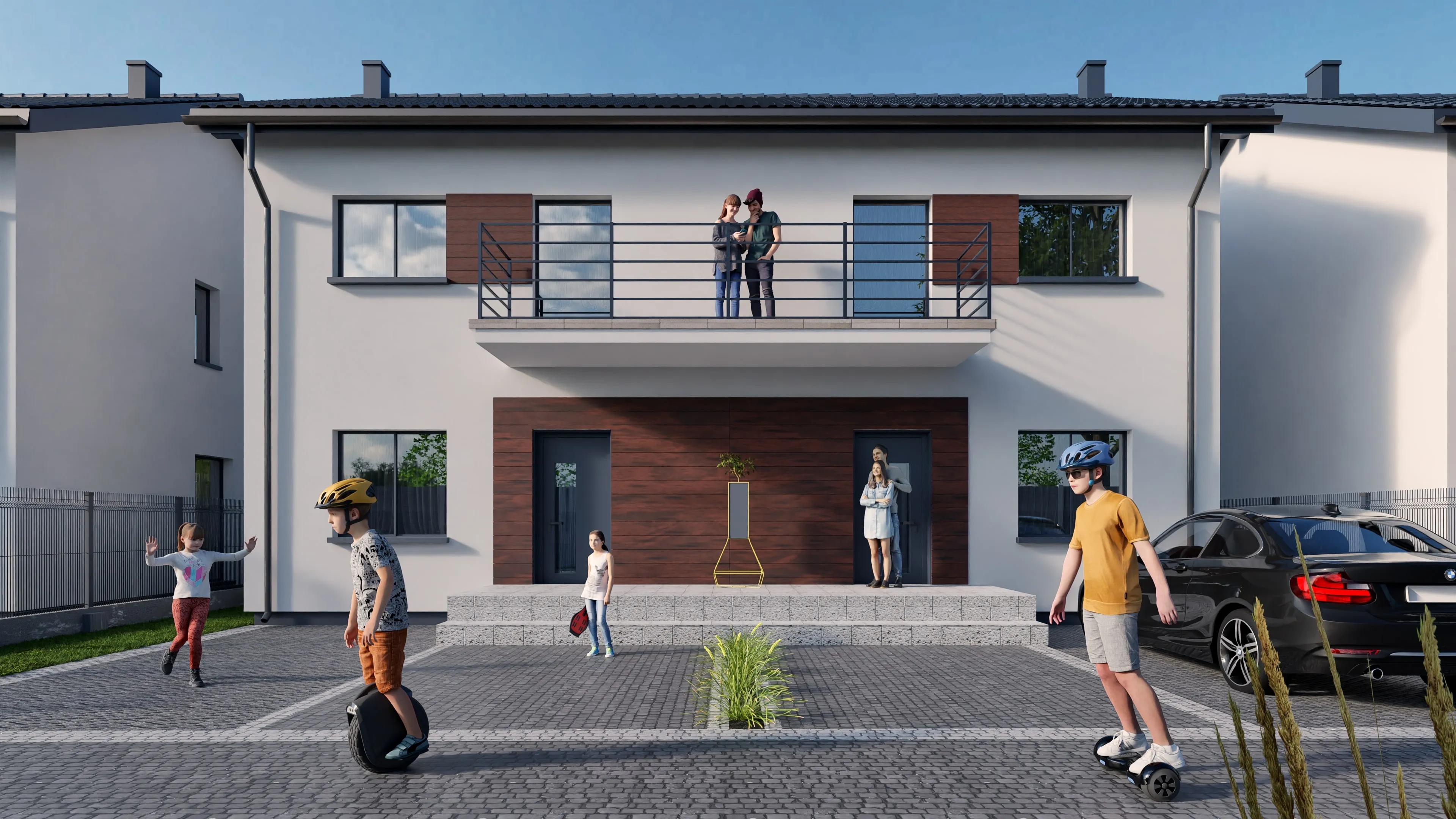 Wizualizacja budynku niska